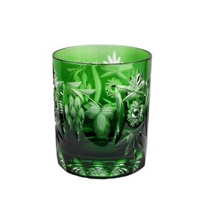 Nachtmann Bleikristall Emerald Green Old Fashioned Traube Glass